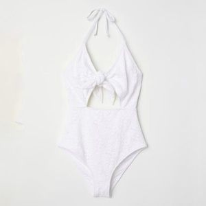 NWOT White Cutout Swimsuit